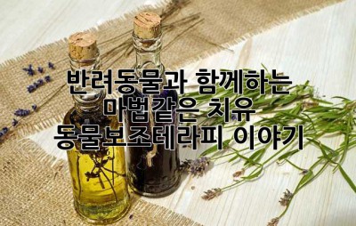 반려동물과 함께하는 마법같은 치유, 동물보조테라피 이야기
