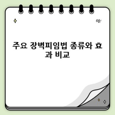 장벽피임법 완벽 가이드: 종류, 효과, 장단점 비교분석