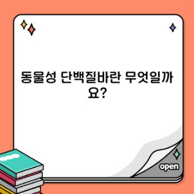 동물성 단백질바 완벽 가이드: 종류, 효과, 선택 방법까지!