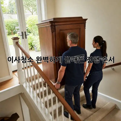 이사청소, 완벽하게 끝내는 진행 순서!