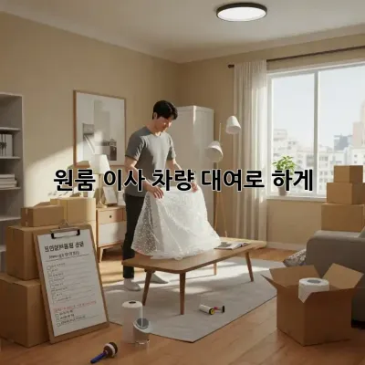 원룸 이사, 차량 대여로 轻松하게!