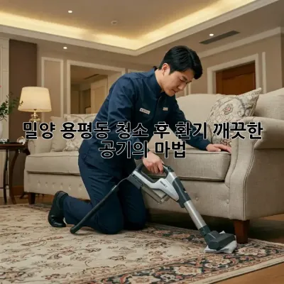 밀양 용평동 청소 후 환기, 깨끗한 공기의 마법
