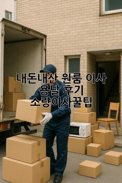 내돈내산 원룸 이사 용달 후기🚚💨 #소량이사꿀팁